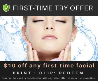 $10 off your first facial