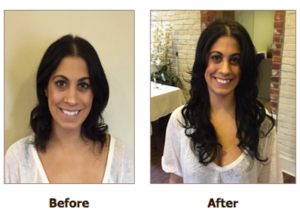 Hair Extensions Before & After