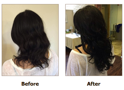 Hair Extensions Before & After