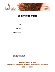 Fabrizio gift certificate template